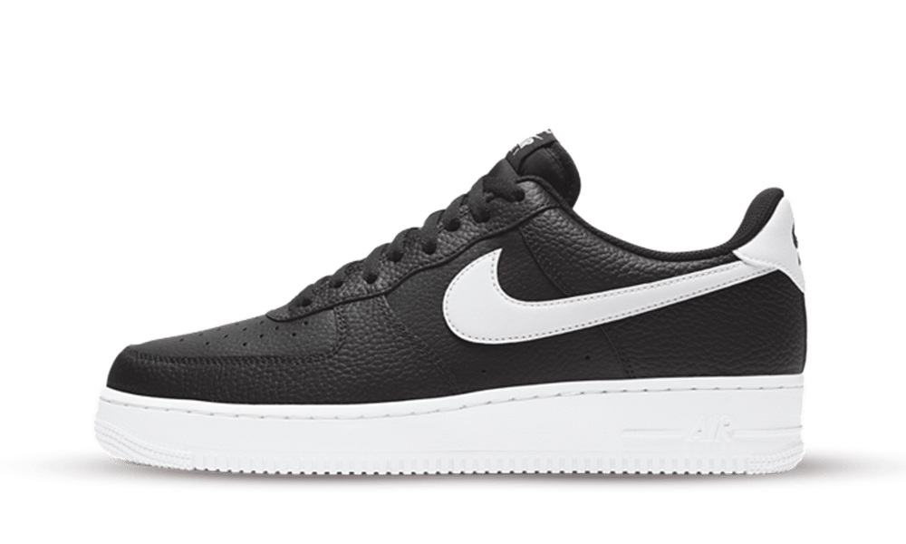 Nike Air Force 1 Low 07 Black White Pebbled Leather - CT2302-002 - Restocks