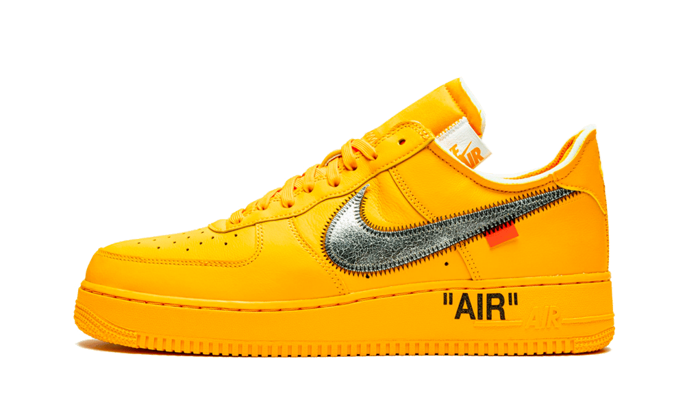 These not the regular ones ! Nike Air Force 1 Low Off-White Gold Metallic  Silver Size 4.5,11 Nike Air Force 1 Low Off-White Brooklyn…