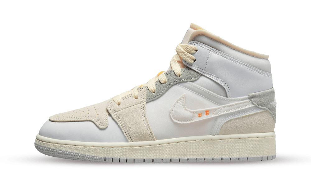 Air Jordan 1 Mid SE Craft Inside Out White Grey (GS) - DQ3726-100 ...