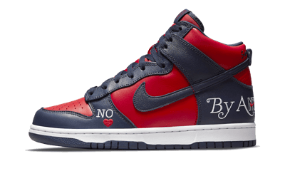 Nike SB Dunk High Supreme By Any Means Blue Red